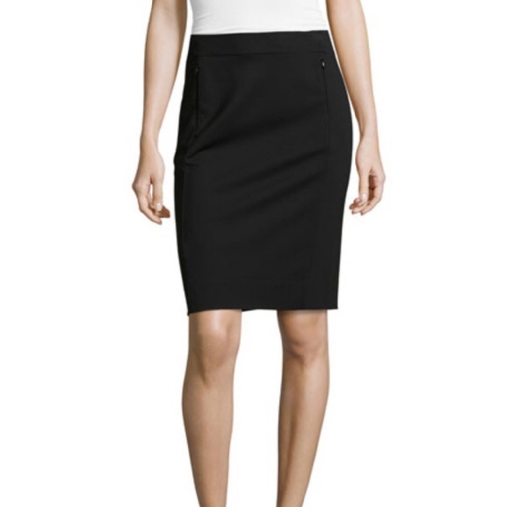 Dvf Diane Von Furstenberg Koto Pencil Skirt Women’s Size 6 Black Classic Pockets